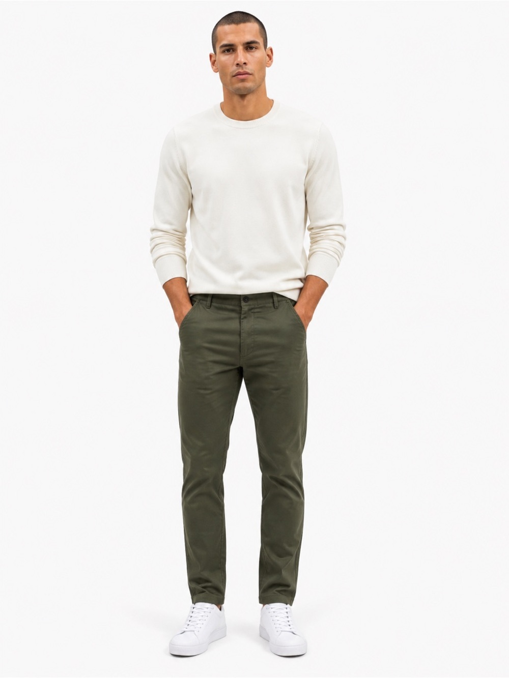 Tailor Vintage Olive Green Chinos